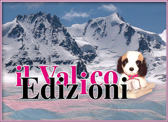 il logo � rappresentato da un sanbernardo di peluche con sullo sfondo il Piccolo e il Gran Paradiso