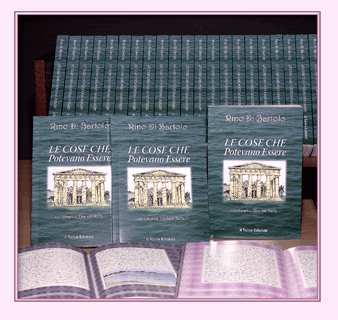 Alcune copie del volume sistemate su una libreria